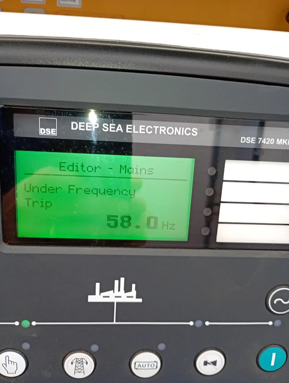 Controlador durante teste de funcionamento e carga do gerador